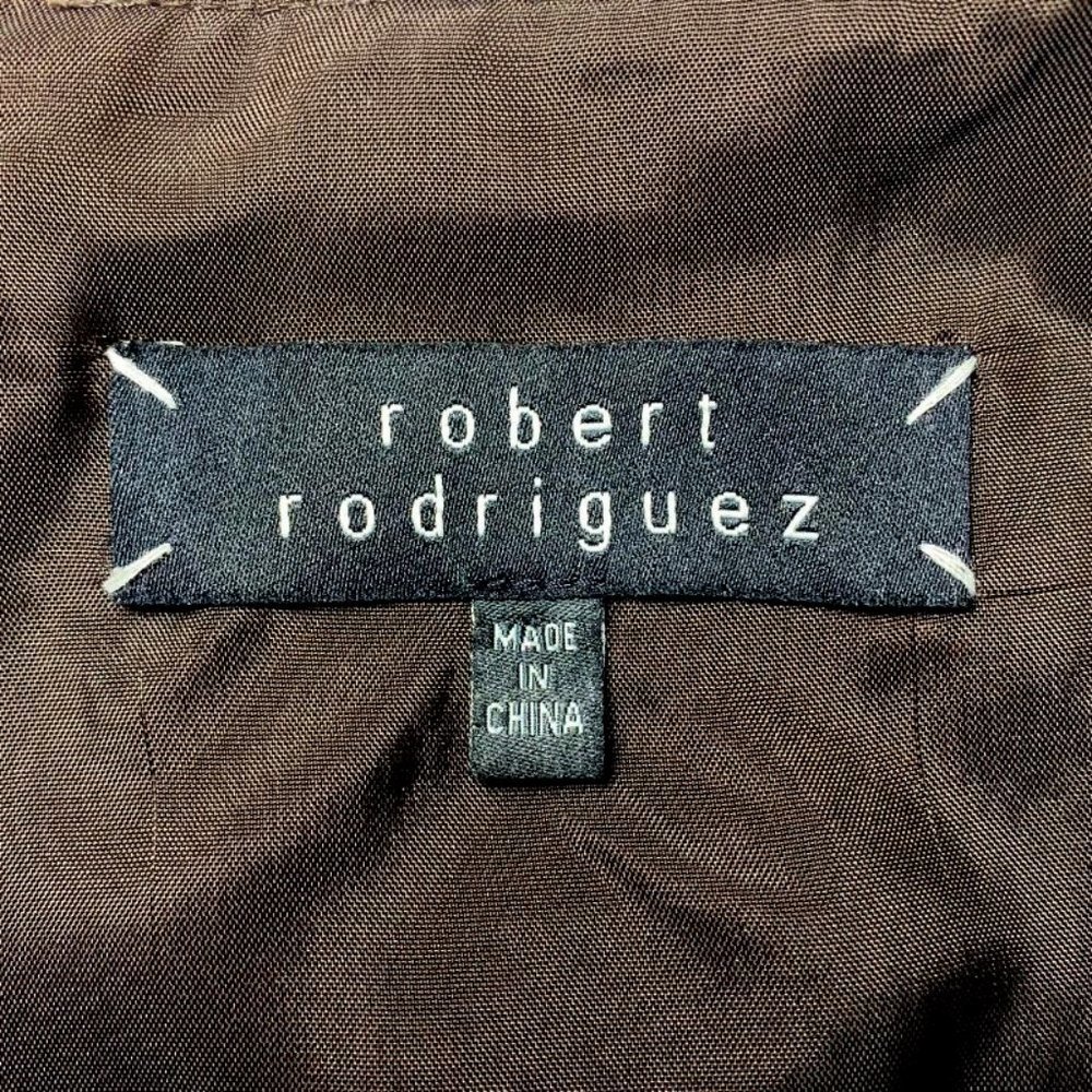 Robert Rodriguez Sequin Panel Mesh Trim Dress - image 8